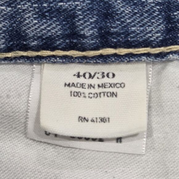 Polo Ralph Lauren Mens Denim Blue Jeans 40Wx30L Straight  Leg Medium Wash Mexico - Picture 5 of 15